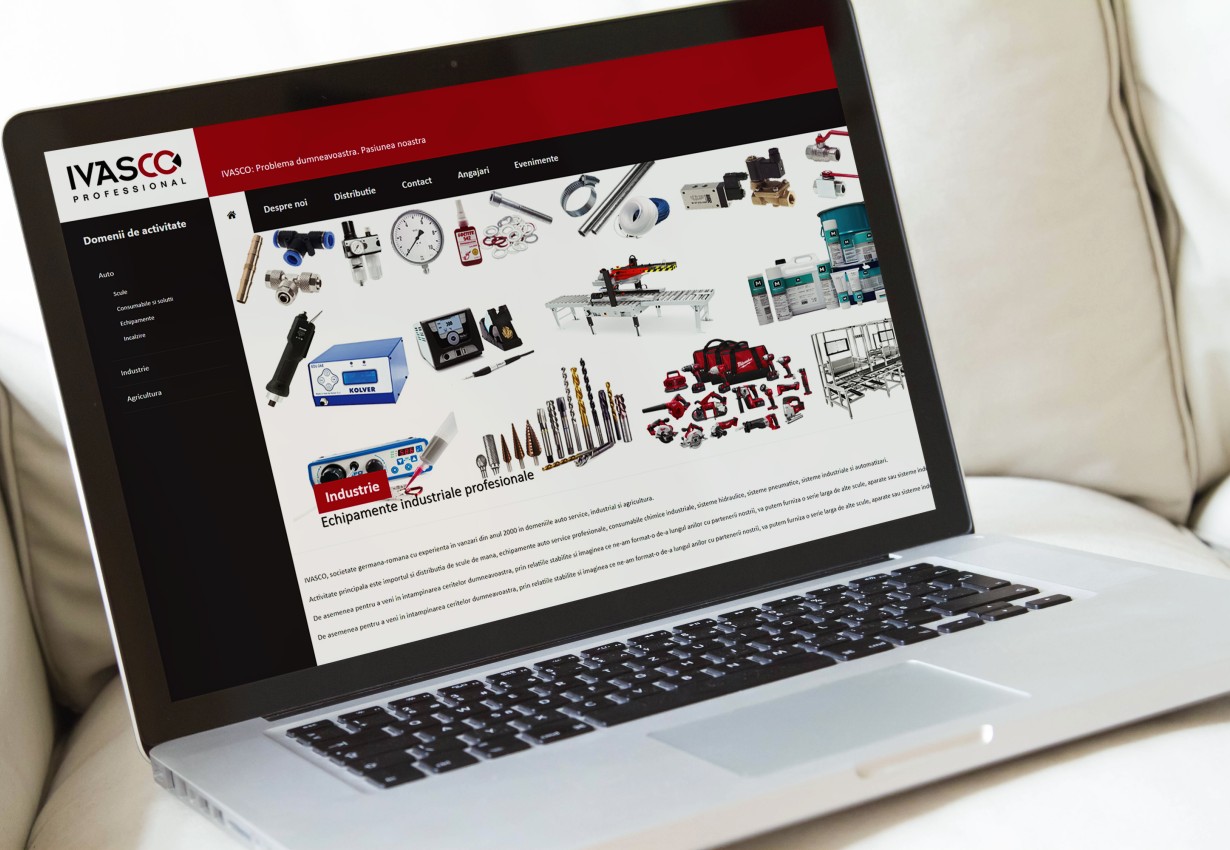 Web applications - Presentation website for Ivasco