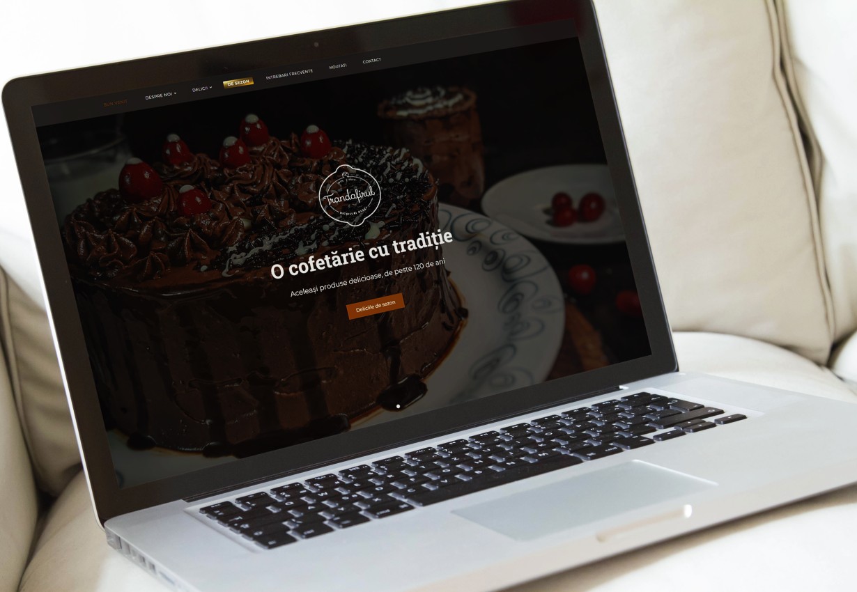 Web applications - Confectionery presentation website with products