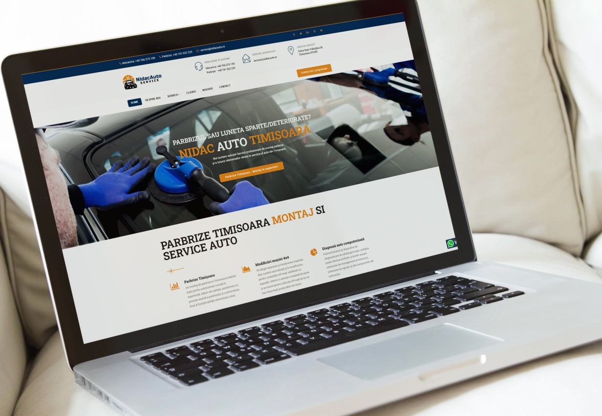 Web applications - Car service presentation website