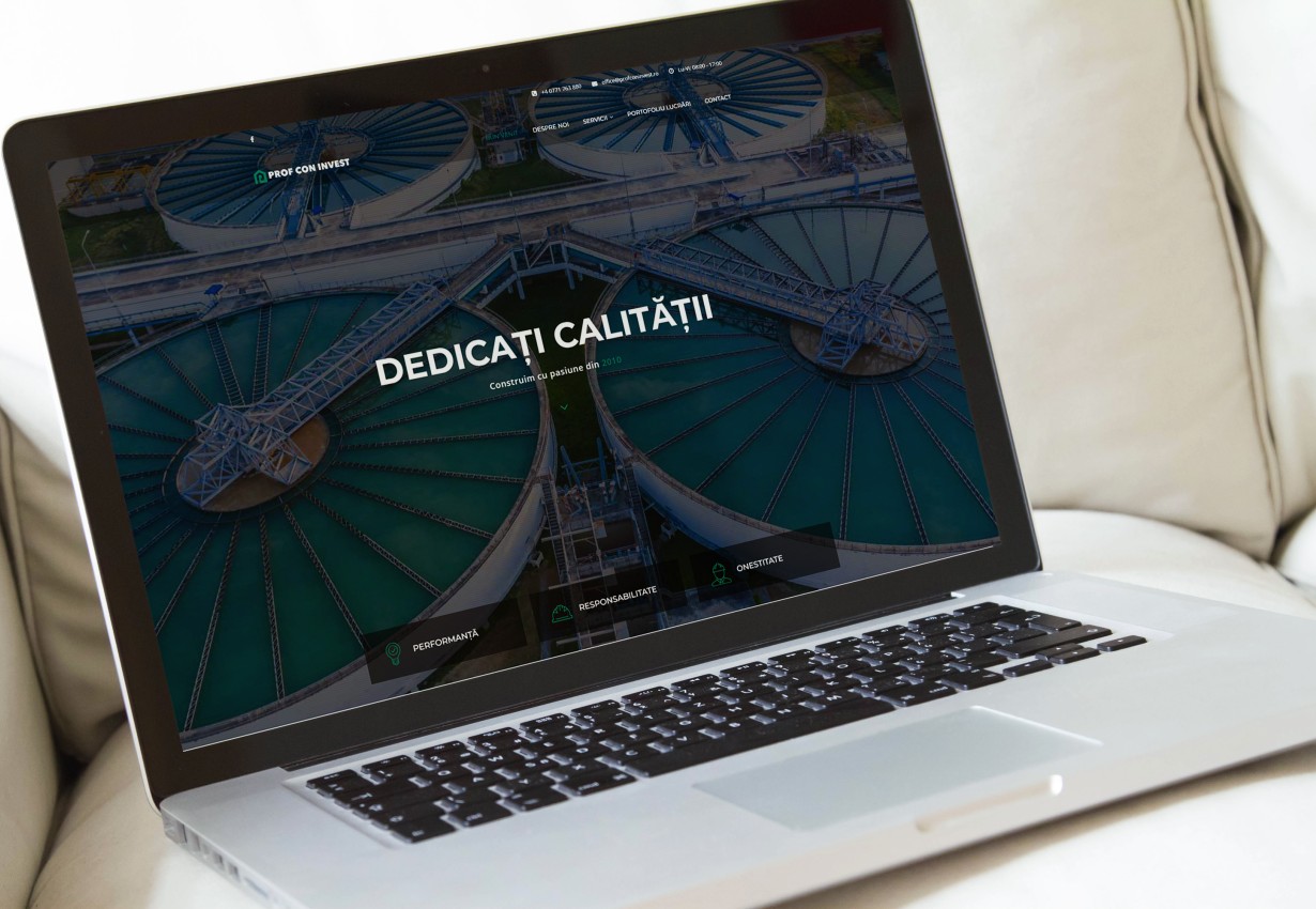 Web applications - Construction company presentation website