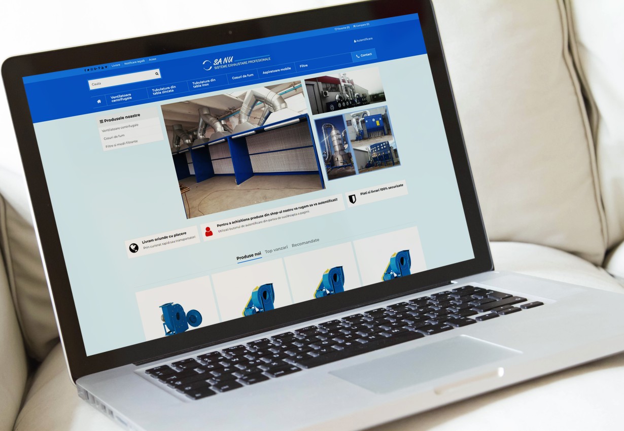 Web applications - Stainless steel systems online store