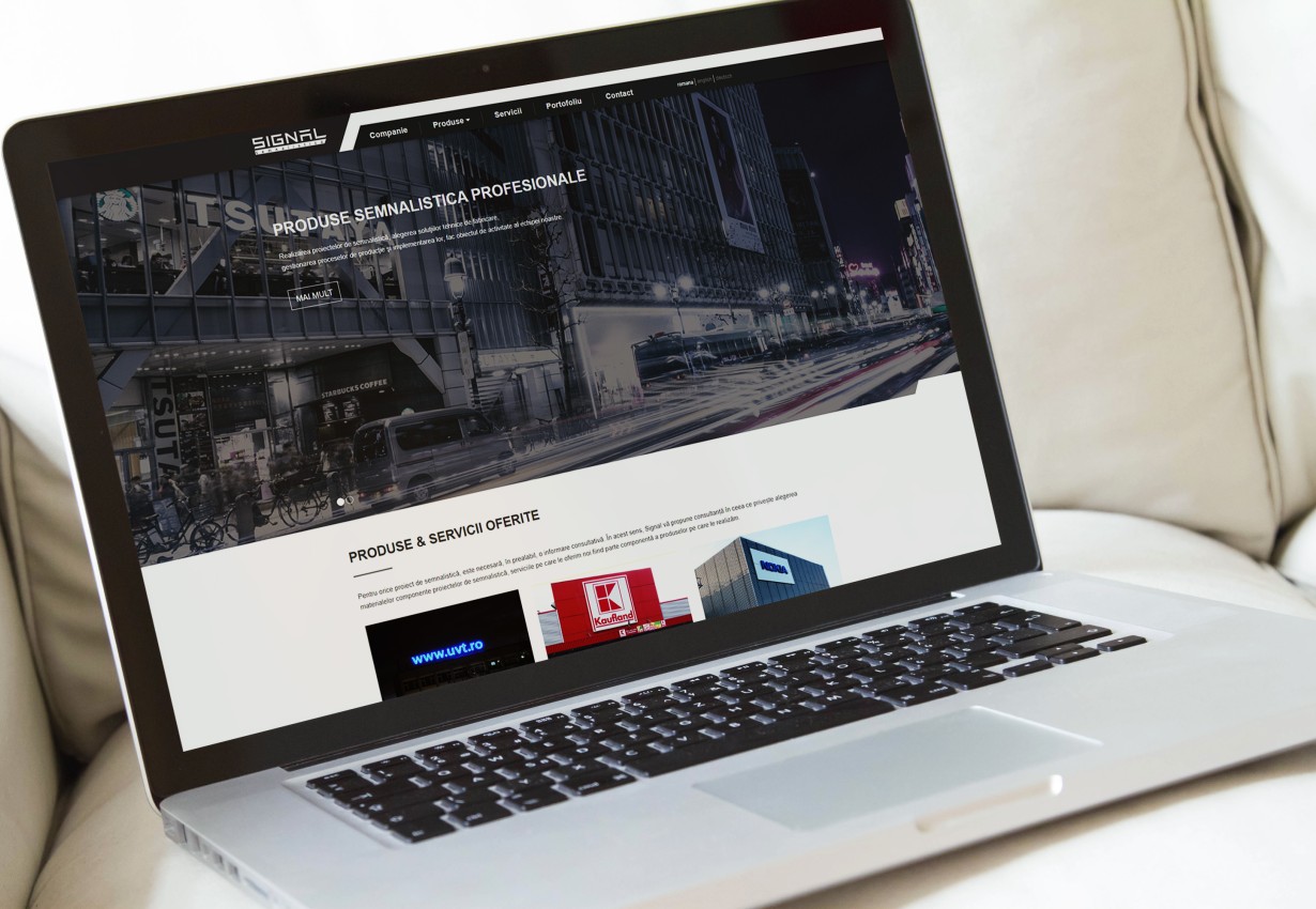 Web applications - Signage services presentation site